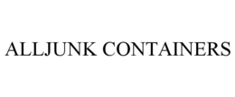 ALLJUNK CONTAINERS trademark