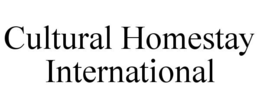 CULTURAL HOMESTAY INTERNATIONAL trademark