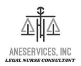 ANESERVICES, INC LEGAL NURSE CONSULTANT trademark