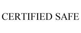 CERTIFIED SAFE trademark