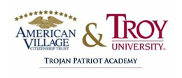AMERICAN VILLAGE CITIZENSHIP TRUST & TROY UNIVERISTY TROJAN PATRIOT ACADEMY trademark
