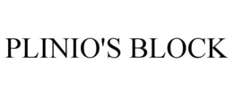 PLINIO'S BLOCK trademark