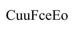 CUUFCEEO trademark
