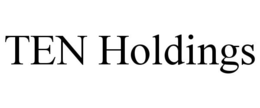 TEN HOLDINGS trademark
