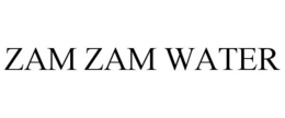 ZAM ZAM WATER trademark