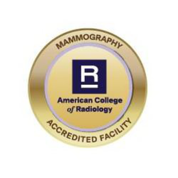 MAMMOGRAPHY ACCREDITED FACILITY R AMERICAN COLLEGE OF RADIOLOGY trademark