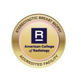 STEREOTACTIC BREAST BIOPSY ACCREDITED FACILITY R AMERICAN COLLEGE OF RADIOLOGY trademark