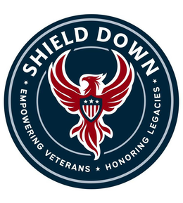 SHIELD DOWN EMPOWERING VETERANS HONORING LEGACIES trademark