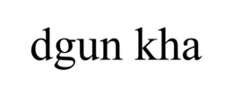 DGUN KHA trademark
