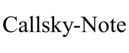 CALLSKY-NOTE trademark