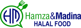 HM HAMZA & MADINA HALAL FOOD trademark