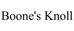 BOONE'S KNOLL trademark
