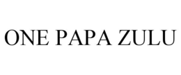 ONE PAPA ZULU trademark