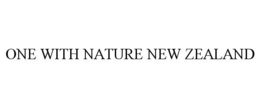 ONE WITH NATURE NEW ZEALAND trademark