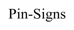PIN-SIGNS trademark