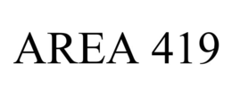 AREA 419 trademark