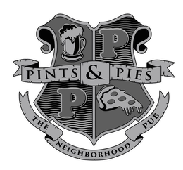 P P PINTS & PIES THE NEIGHBORHOOD PUB trademark