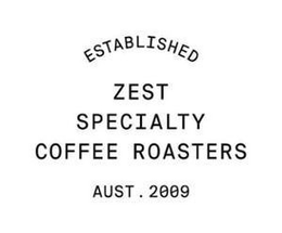 ZEST SPECIALTY COFFEE ROASTERS ESTABLISHED AUST . 2009 trademark