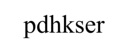 PDHKSER trademark