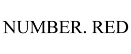 NUMBER. RED trademark