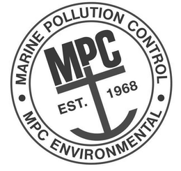 MPC EST. 1968 MARINE POLLUTION CONTROL MPC ENVIRONMENTAL trademark