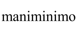 MANIMINIMO trademark