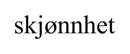 SKJØNNHET trademark