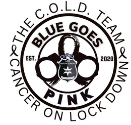 BLUE GOES PINK THE C.O.L.D. TEAM CANCER ON LOCK DOWN EST. 2020 LAW ENFORCEMENT MAKING A DIFFERENCE BGP trademark