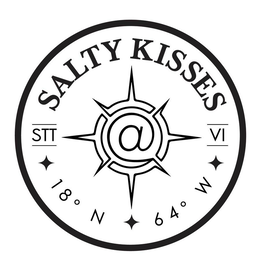 SALTY KISSES STT @ VI 18° N 64° W trademark