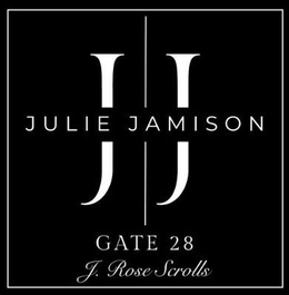 JJ JULIE JAMISON GATE 28 J. ROSE SCROLLS trademark
