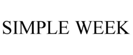 SIMPLE WEEK trademark