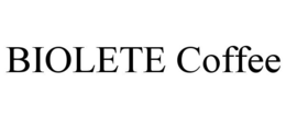 BIOLETE COFFEE trademark
