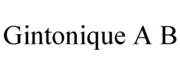 GINTONIQUE A B trademark