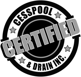 CERTIFIED CESSPOOL & DRAIN INC. trademark