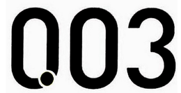 003 trademark