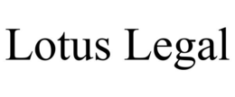 LOTUS LEGAL trademark