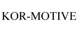KOR-MOTIVE trademark