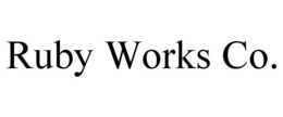 RUBY WORKS CO. trademark