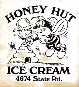 HONEY HUT STANGLER ICE CREAM 4674 STATE RD. trademark