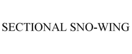 SECTIONAL SNO-WING trademark