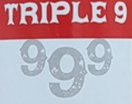 TRIPLE 9 999 trademark