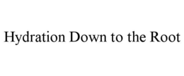 HYDRATION DOWN TO THE ROOT trademark