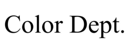 COLOR DEPT. trademark