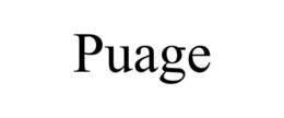 PUAGE trademark