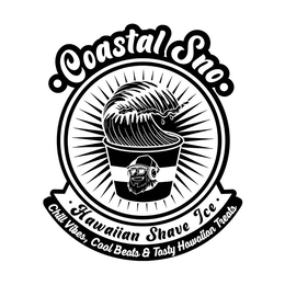 COASTAL SNO HAWAIIAN SHAVE ICE CHILL VIBES, COOL BEATS & TASTY HAWAIIAN TREATS trademark