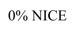 0% NICE trademark