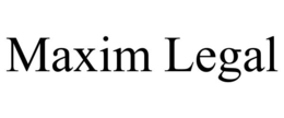 MAXIM LEGAL trademark