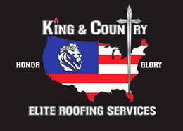 KING & COUNTRY HONOR GLORY ELITE ROOFING SERVICES trademark