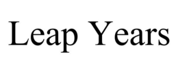 LEAP YEARS trademark