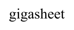 GIGASHEET trademark